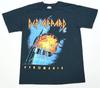 Rare VTG Def Leppard Pyromania Graphic T Shirt 2000s Rock Band Reprint Black M
