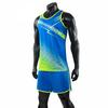 Fashion Men Women Vest+Shorts Breathable Track Field Competition Sportswear Sprint Running Suit Marathon Clothes Running Sets