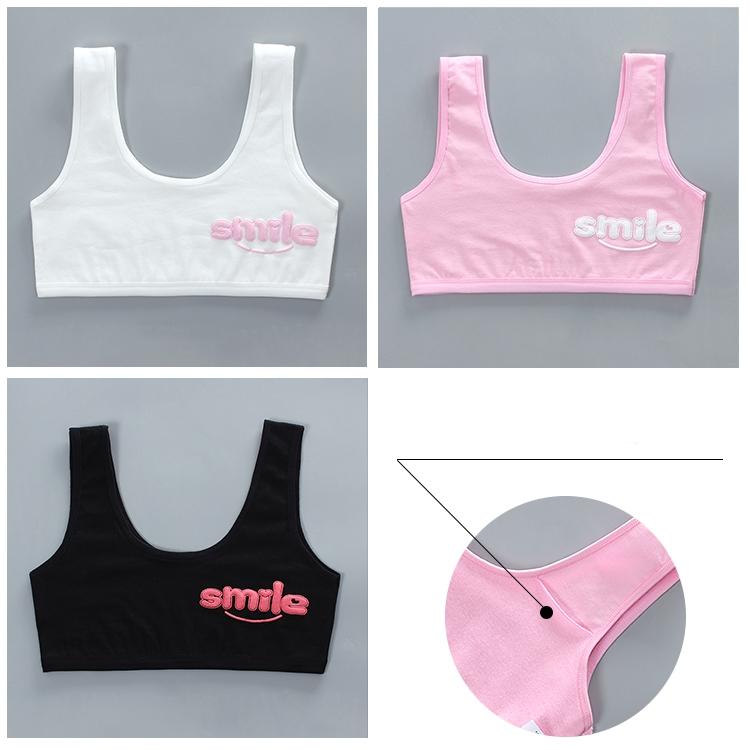 

3 шт. Тренировочные бюстгальтеры для девочек-подростков, детское нижнее белье для детей, дышащие бюстгальтеры для девочек-подростков, развивающие бюстгальтеры one size