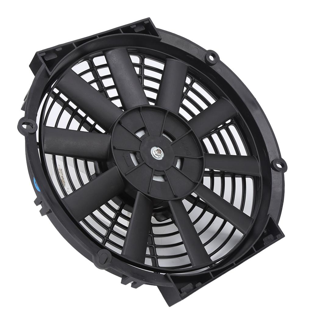 10in Slim Electric Cooling Fan Radiator 24V 80W 2100RPM 10 Straight Blades Universal for Car Electric Cooling Fan