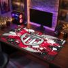 Tappetino Mouse Tema Monaco FC, Design Logo Calcio Tappetino Scrivania Gaming XXL Antiscivolo per Mouse del Computer