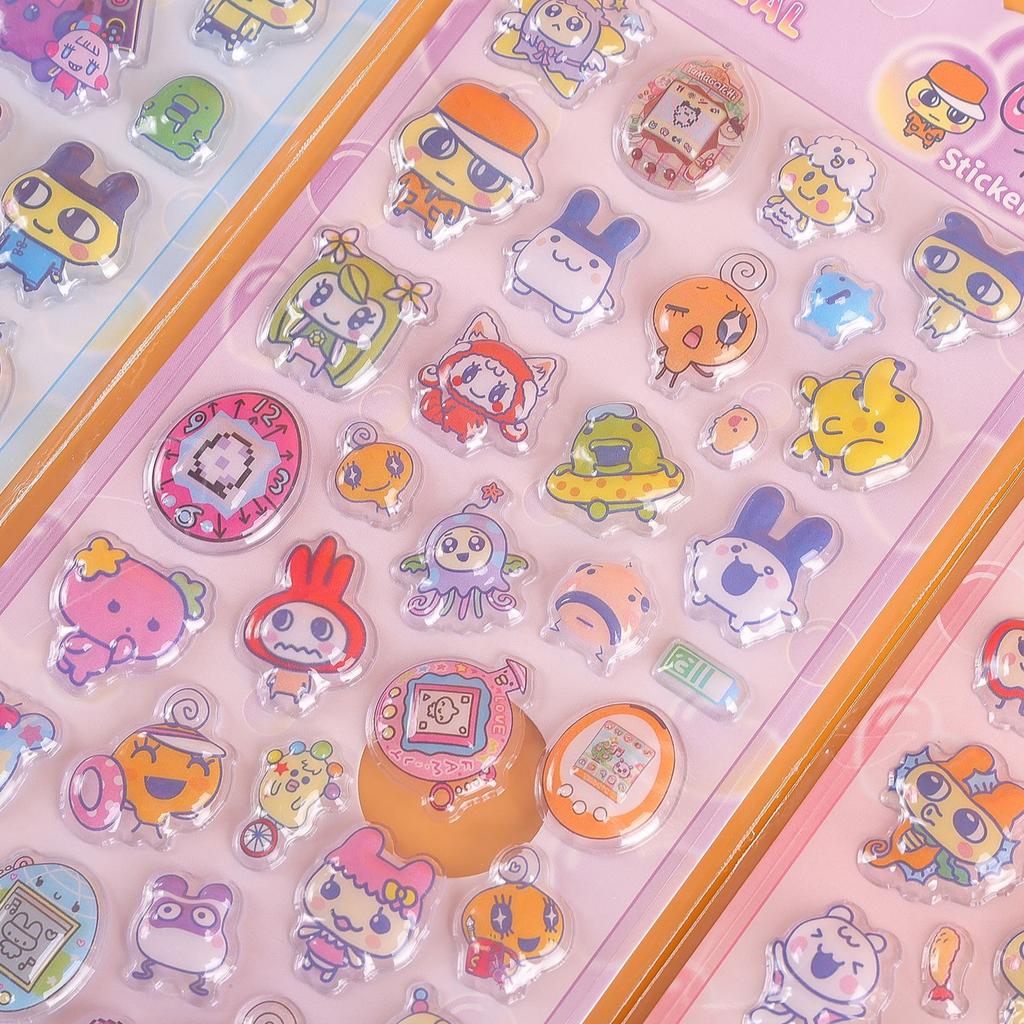 2026Hot 3D Relief Hollow Stickers - Cute Cartoon Anime Decals Waterproof for Kids Laptop Decor & Anime Fans Gift Presents