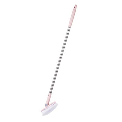 Folding Pole Floor Brush Multifunctional Plastic Long Handle Cleaning Brush for Kitchen Bathroom