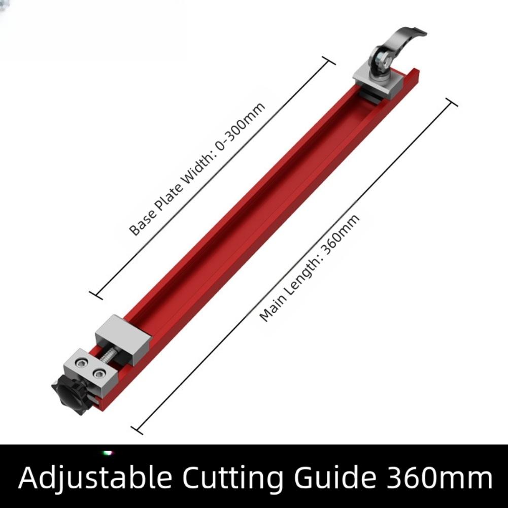 Precision Aluminium Alloy Cutting Machine Guide Rail with Adjustable Track and Dual Latch Mechanism for Stable Woodworking Cuts