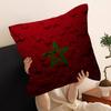 Morocco Map Flag Pillow Cover Sofa Cushion Cover Home Room Decoration Children Gift