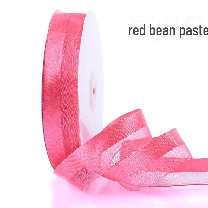 2.5cm Satin & Yarn Ribbon for Gift, Cake, and Wedding Box Decoration