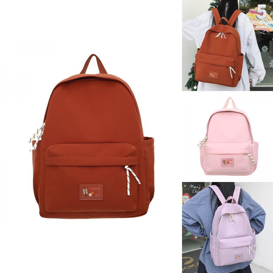 Practical Nylon College Backpack For Girls And Boys With Compact Design And Soft Straps