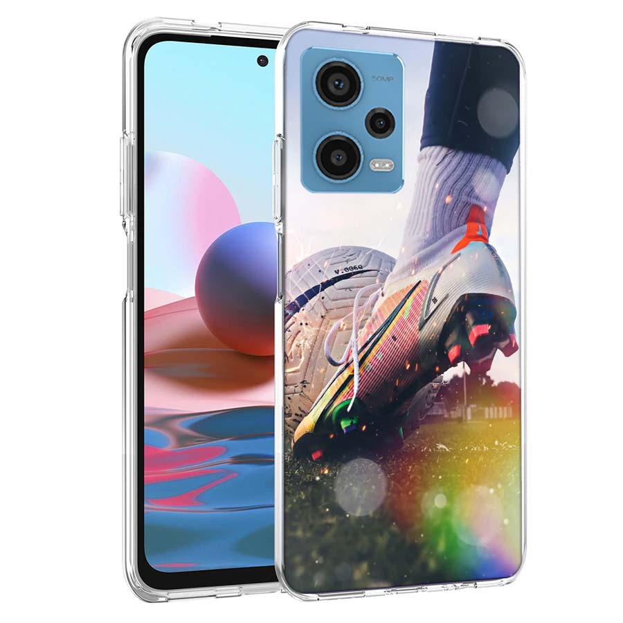 Football Field Phone Case For Redmi Note 13 12 14 15 Pro Plus 13R 11 11T 11E 11S 10 Pro 10S 9 9S Cover Cell Clear TPU Capa Cases