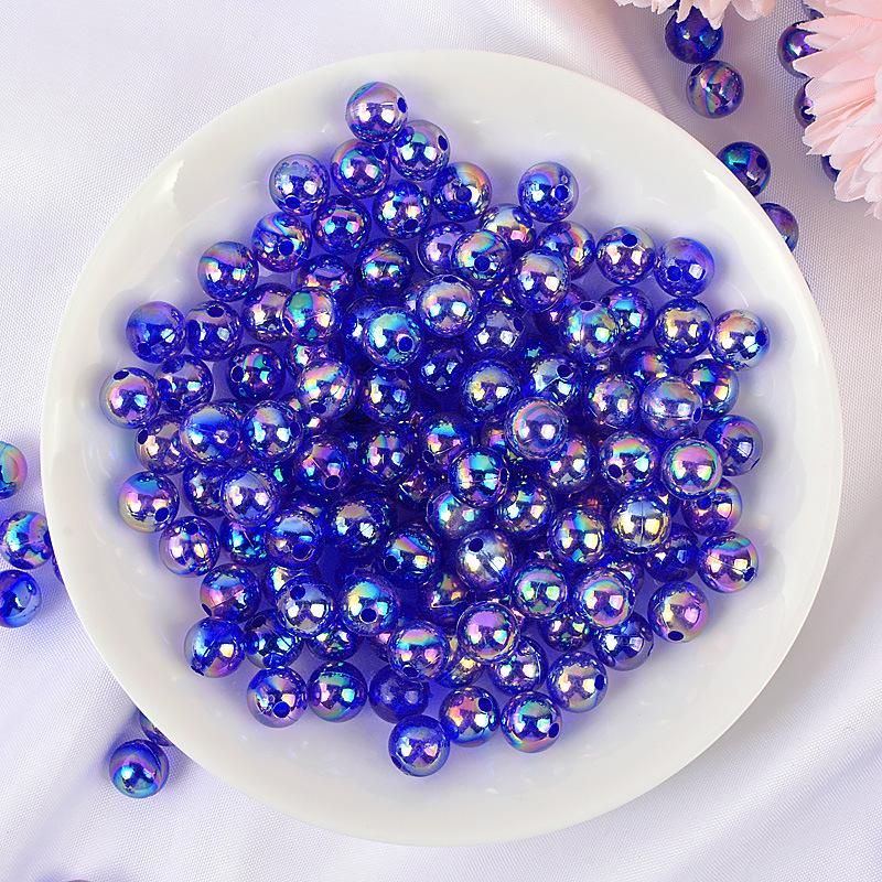 Acrylic Solid Color Round Beads for DIY Jewelry Bracelet Making