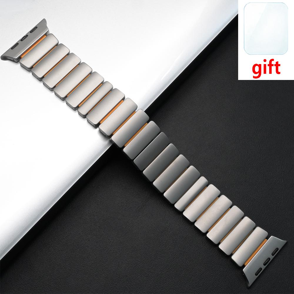 Titanium Rubber Band for Apple Watch