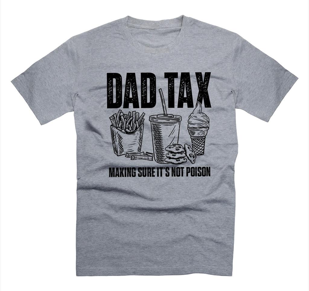 Dad Tax TShirt Fathers Day Gift Summer Mens Casual Shortsleeved Top Cotton Sportswear Harajuku Pullover Roundneck Tracksuit