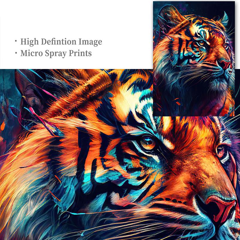 Animale În Junglă Leu Leopard Maimuță Poster Colorat Și Print Mural Living Pânză Picturi Decorative Moderne Clasice