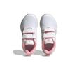 Adidas Tensaurs Velcro Non-Slip Shock Absorbing Durable Lightweight Low-Top Running Shoes Kids Sneakers White Pink H06380