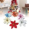 Stunning Red Gold Christmas Flower Decoration For Festive Holiday Decor