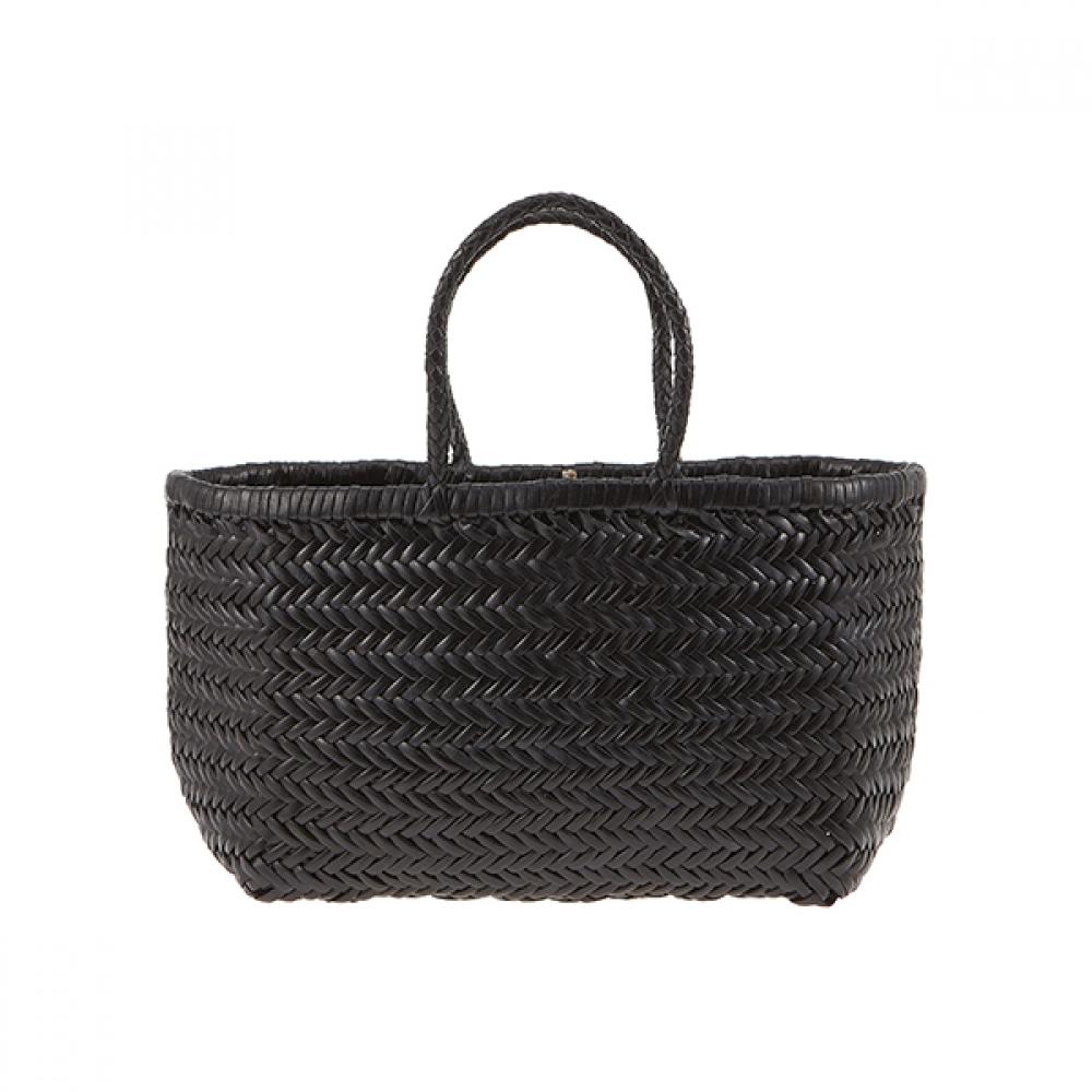 Dragon Diffusion 8811 Černá bambusová malá tote taška Triple Jump