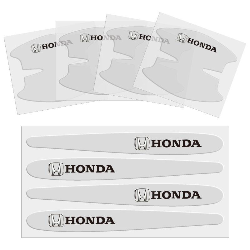 

8 pcs For Honda Civic Accord City Fit Mugen Car Door Handle Anti-Scratch Film Rubber StickerVezel CR-V Pilot HR-V Envix Odyssey