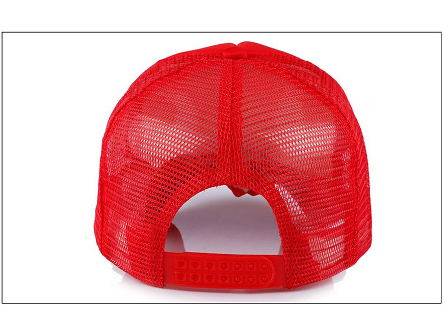 Unisex Solid Color Cotton Mesh Baseball Cap with Visor - Sun Protection & Logo Option
