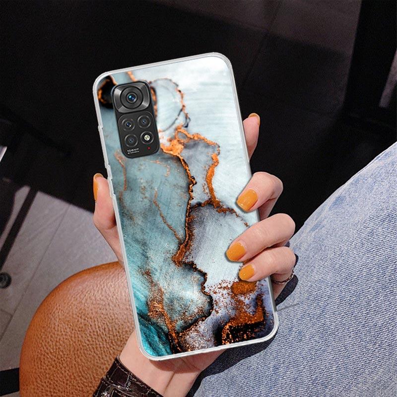 Fashion Geometric Marble Phnoe Case for Phnoe Case for Xiaomi Redmi Note 15 14 14S 13 Pro Plus 12 12S 11S 11E 10S 10 11T 5G Uniq