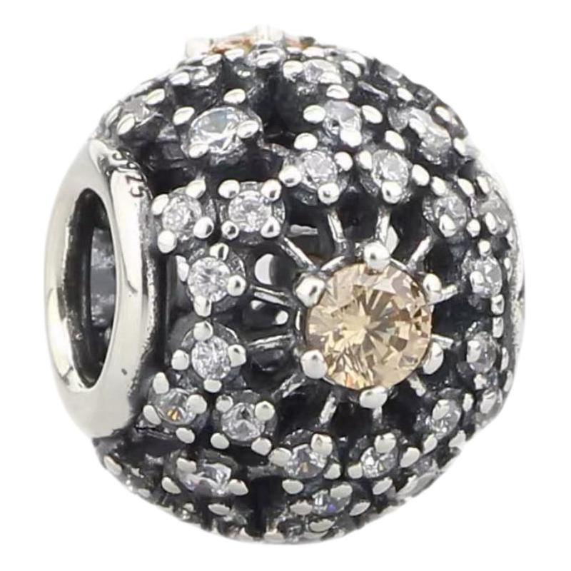 Pandora Original design zircon 925 silver jewelry accessories unisex couple style silver 791370CCZ