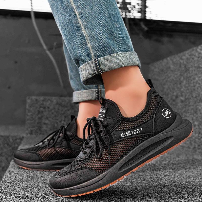 Men's Sneakers Summer Mesh Breathable Casual Shoes Trendy Lace-up Soft-soled Running Shoes for Men 2025 Luxury New Tennis Shoes