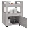 Kitchen Trolley Grey Sonoma 60 x 45 x 80 cm Engineered Wood