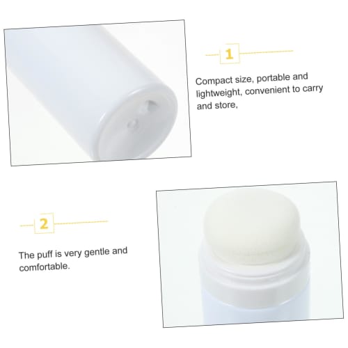 Vaguelly Powder Puff Box, Toddler Powder Storage Bottle, Talcum Powder Puff, Body Powder Holder, Travel Compact Design, Loose Powder Container, Colors