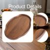 Bamboo Serving Tray Bread Board Food Dish Coffee Table for Home Dining