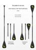 KOETSU Inflatable Paddleboard & Kayak Paddle, Carbon Pattern, Single/Double Head, Versatile Design