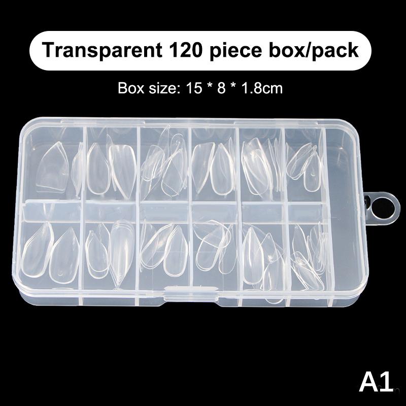 

120Pcs Full Paste Pointed Pre-Filed Nail Tips Press On Fake Nail Extension Natural No Trace For Tiny Nail Bed 12 Sizes In Box as the picture