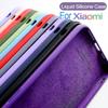 Liquid Silicone Case For Xiaomi Mi 11T 10T 11 Lite 5G NE Ultra 12X 12 Poco X4 F4 GT M4 Pro X3 NFC F3 Soft Shockproof Full Cover