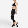 Nike Solid Logo Slim Fit Nine-Point Fitness Pants Women bottoms Black DD0248-010