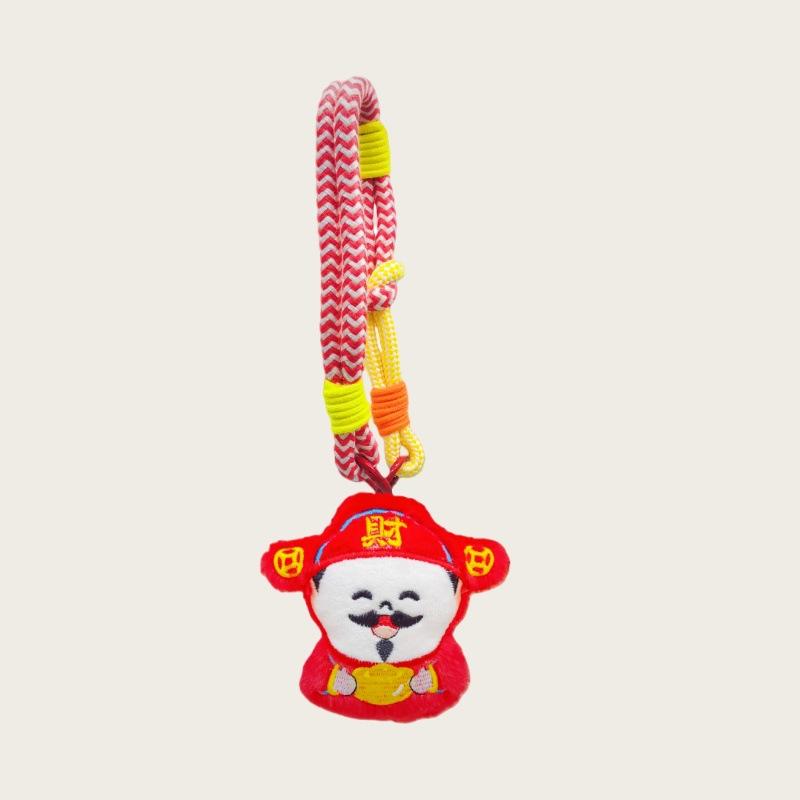 Good Luck Fulu Gourd Plush Pendant Pendant Auspicious Cartoon Doll Ingot Pony God Of Wealth Lucky Keychain