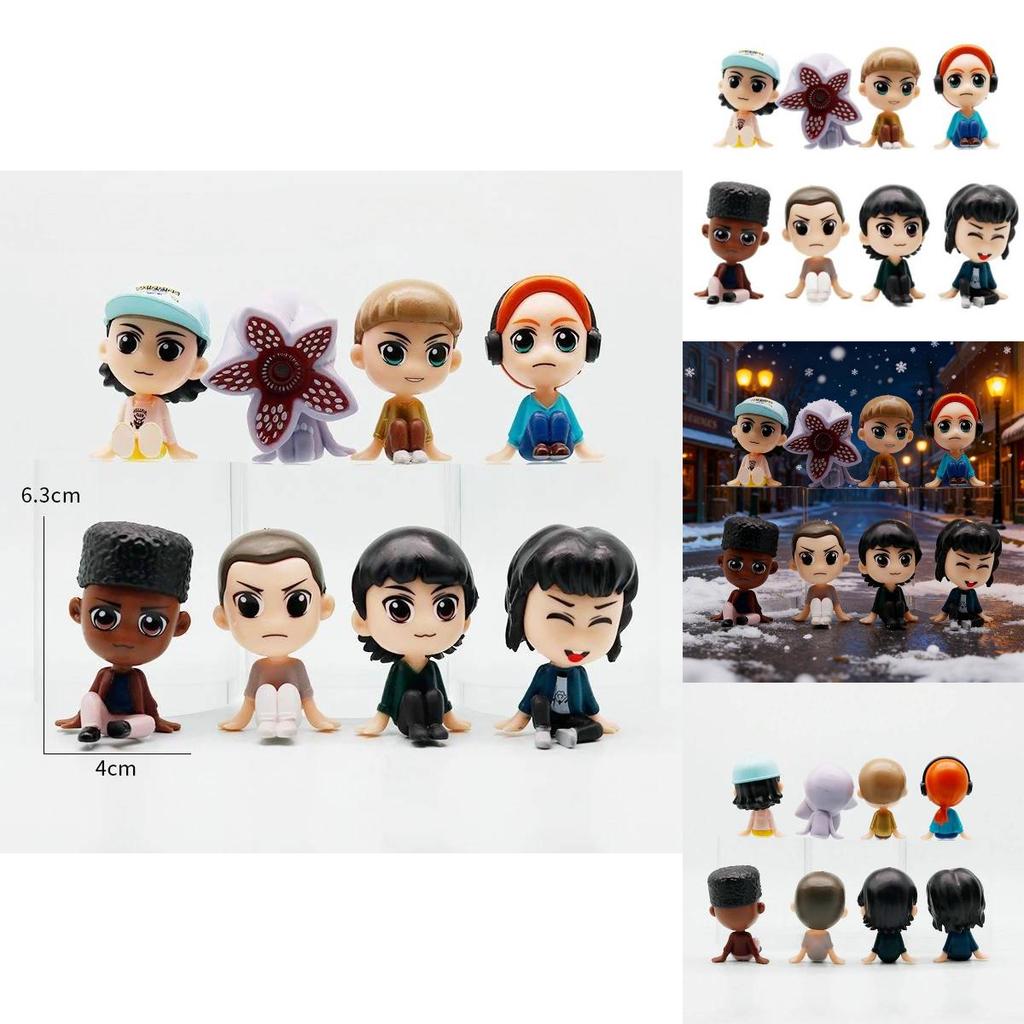 Stranger Things Collectible Figure Pack With Assembly For Kids And Fans