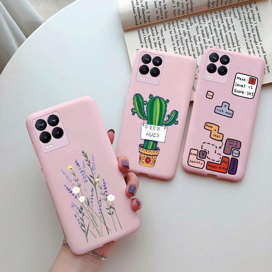 For Oppo Realme 8 Pro Case Cute Painted TPU Silicone Shockproof Soft Back Phone Cover for Realme 8 Pro Global Version 6.4" Case