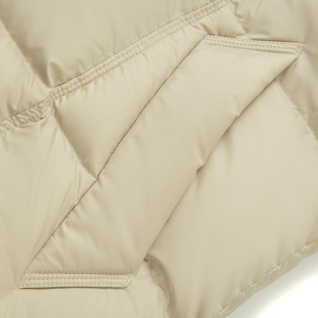 Li Ning Sports Lifestyle Series Mid-Length Hooded Logo Embroidered Down Jacket Women Outerwear AYMV510-6