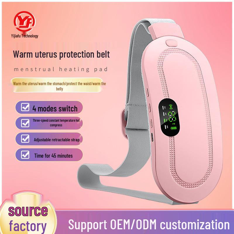 Electric Heating Vibration Massage Waist Belt for Abdomen