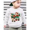 European Size A Loose-Fitting, Casual Long-Sleeve Sweatshirt for Unisexs Featuring a Cartoon Santa Claus Design with a Propeller Plane