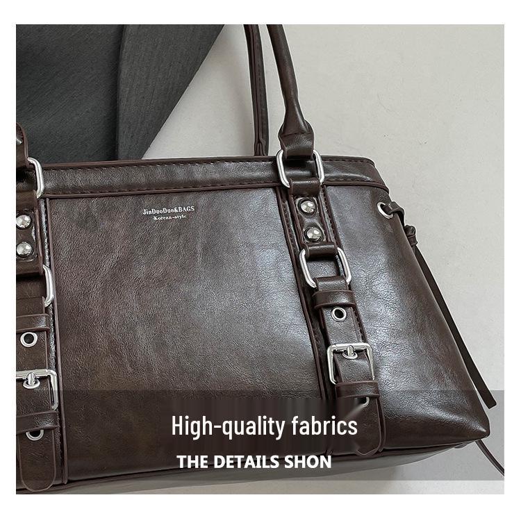 Retro Niche Underarm Tote: 2025 Autumn/Winter Korean Fashion, Versatile Large-Capacity Handbag