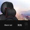 Memory Foam Car Headrest Pillow Leather Embroidered Seat Supports Sets Back Cushion Adjustment Auto Neck Rest Lumbar Pillows