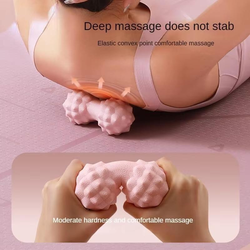 Massage Ball Textured Solid Yoga Ball for Foot Neck Shoulder Muscle Relief Dual Exercise Physio Roller Deep Tissue
