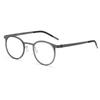 Ultra-light Fashion High-end Pure Titanium Screwless Design Alloy Glasses Retro Round  Glasses Frame Men