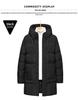 Plus Size Men's Mid-Length Thickened Winter Cotton Jacket