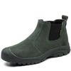 Suede Welder Shoes Men Safety Boots Steel Toe Work Shoes Sneakers Male Anti-Smash Anti-Slip Work Boots Men Safety Shoes Footwear