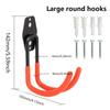 Heavy Duty Wall Mounted Garage Hook for Tools, Bikes, Ladders & More