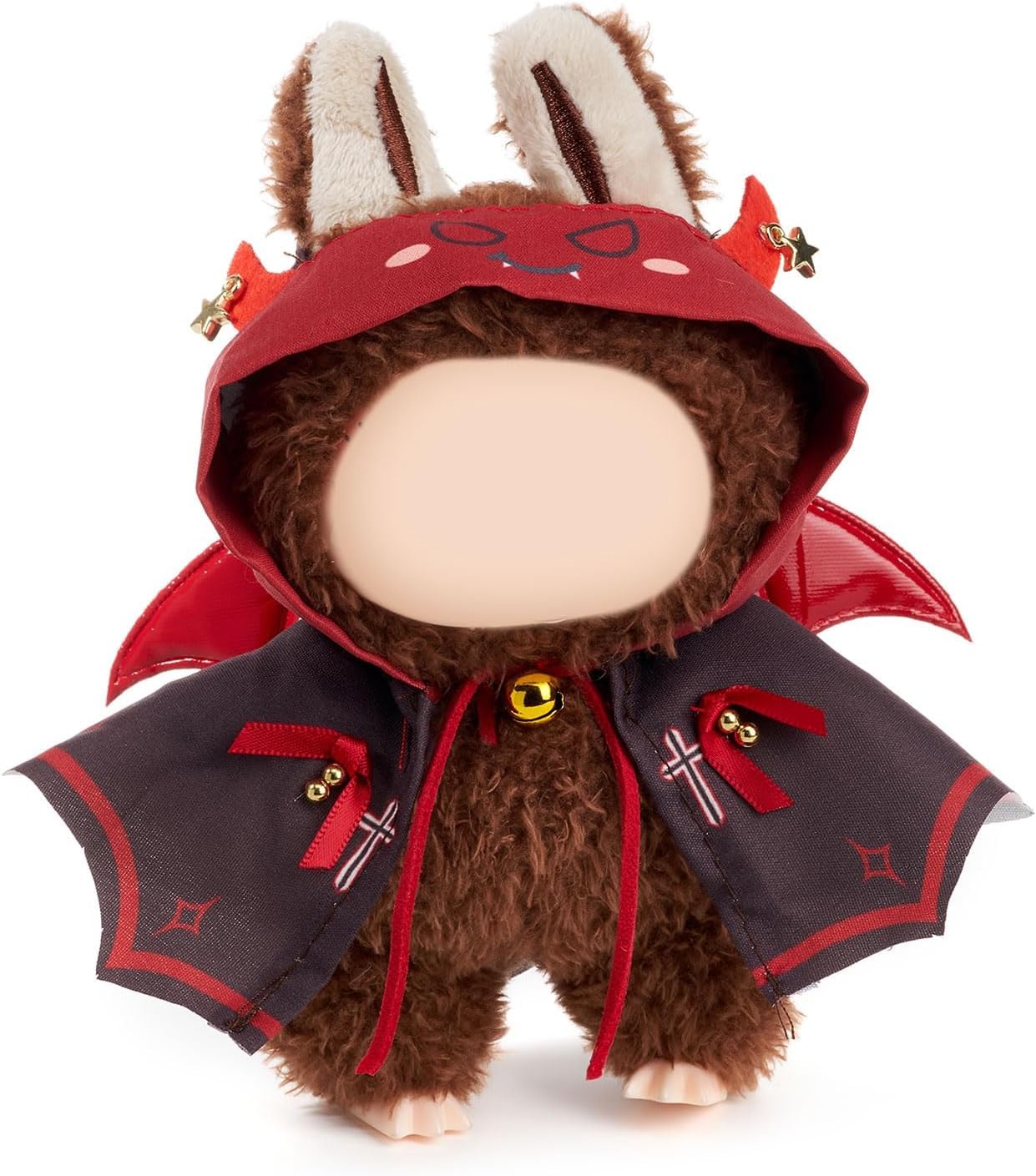 17cm Plush Character Costume Series, Exquisitely Tailored Cowboy Costume, Plush Dress, Anime-Style Outfit Set, Character Cosplay Accessories, Plush