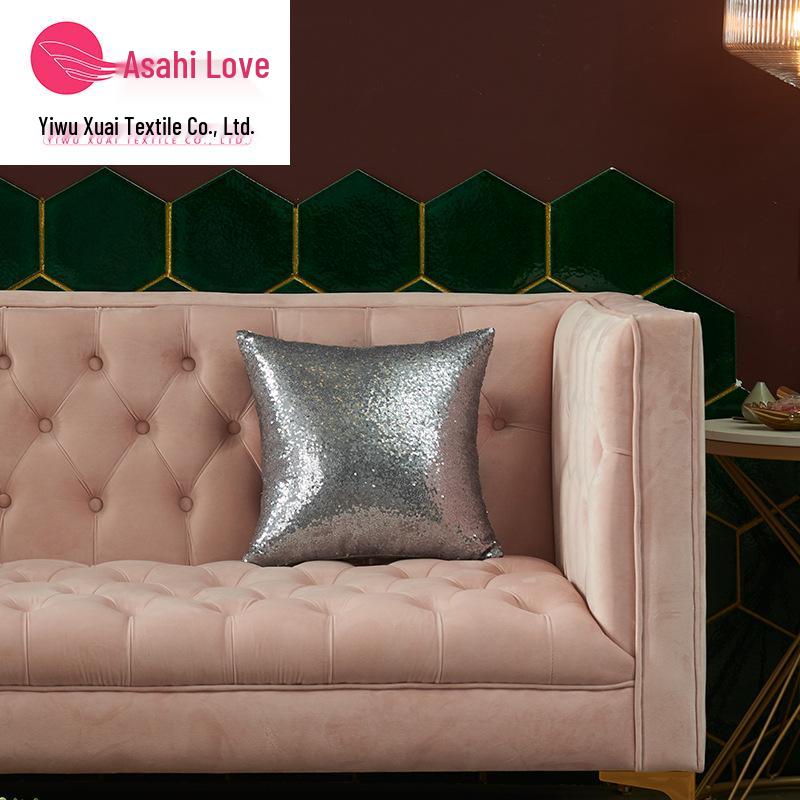 

Чехол для подушки с пайетками на тему Рождества и Нового года с трансграничным принтом - без сердцевины 40x40cm