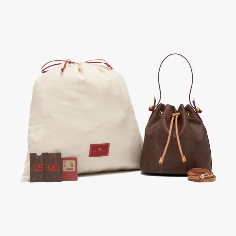 Bolso de Hombro Tipo Cubo Jacquard Paisley Etro R0369