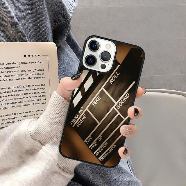 Film Movie Maker Clapper Board Phone Case Cover for iPhone 17 Air 16 16e 15 13 14 11 12 Pro Max Plus Coque Fundas