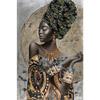 African Woman Abstract Art Canvas Paintings Africane Girl Africa Art Posters and Prints Wall Art Pictures for Living Room Decor