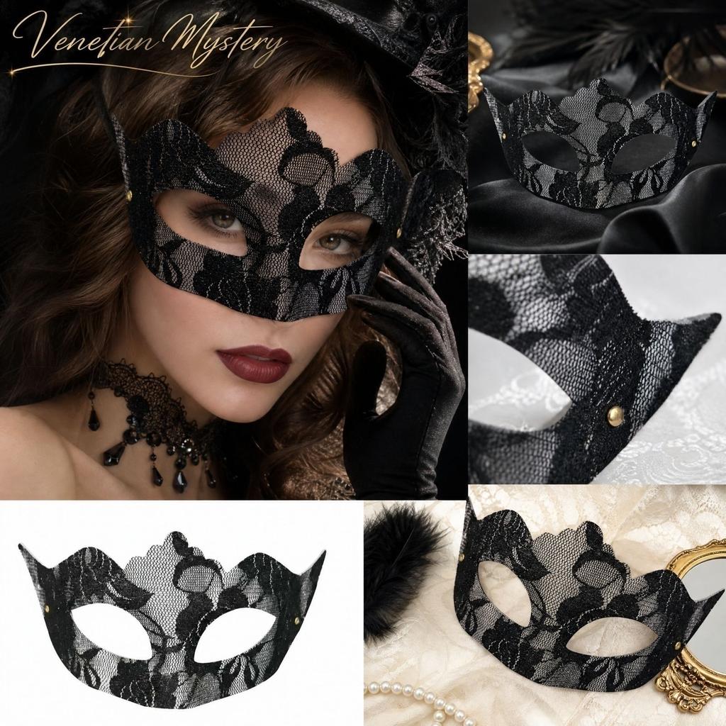 Half Face Lace Transparent Masquerade Ball Costume Party Eye